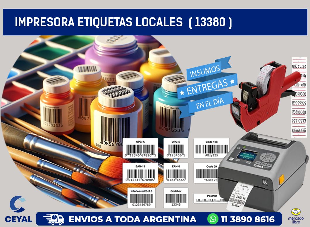 impresora etiquetas locales  ( 13380 )
