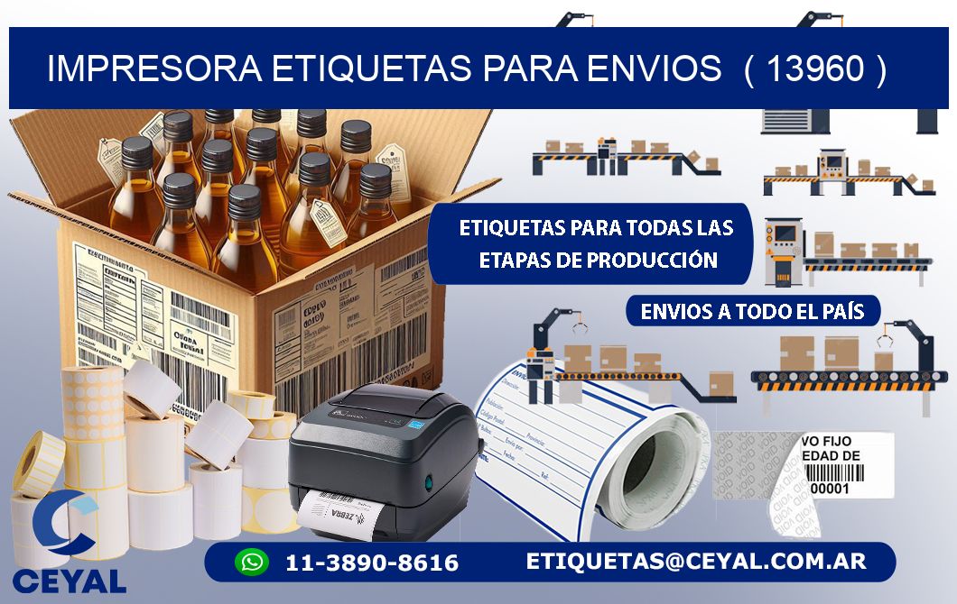 impresora etiquetas para envios  ( 13960 )