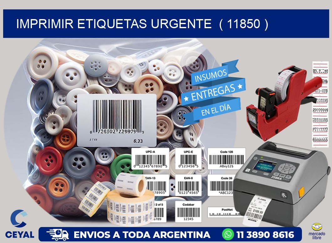 imprimir etiquetas urgente ( 11850 )