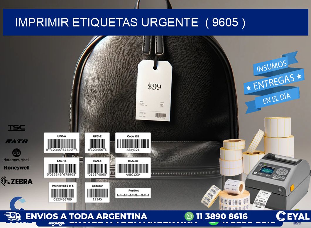 imprimir etiquetas urgente ( 9605 )
