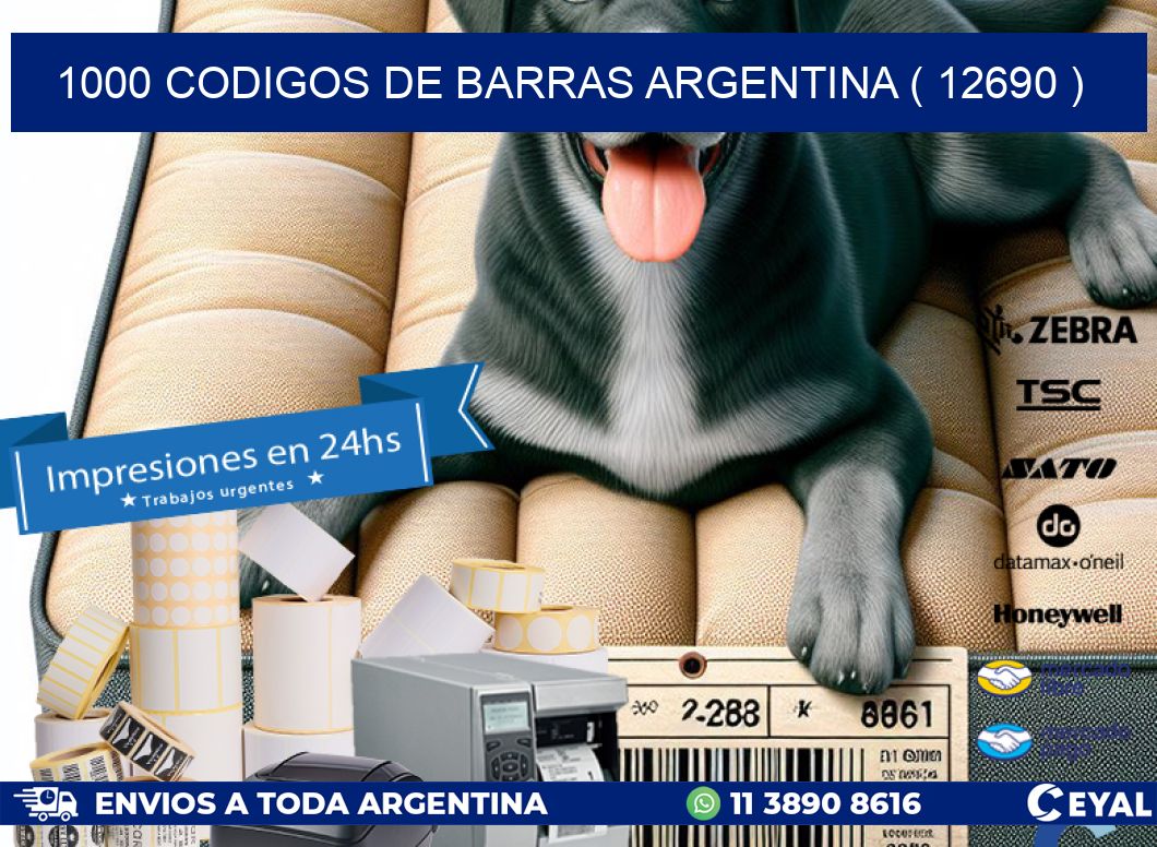 1000 codigos de barras argentina ( 12690 )