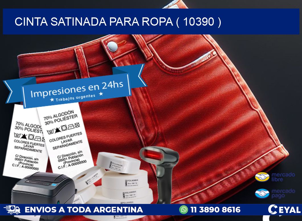 CINTA SATINADA PARA ROPA ( 10390 )