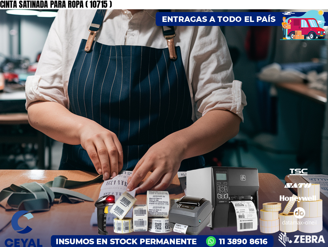 CINTA SATINADA PARA ROPA ( 10715 )