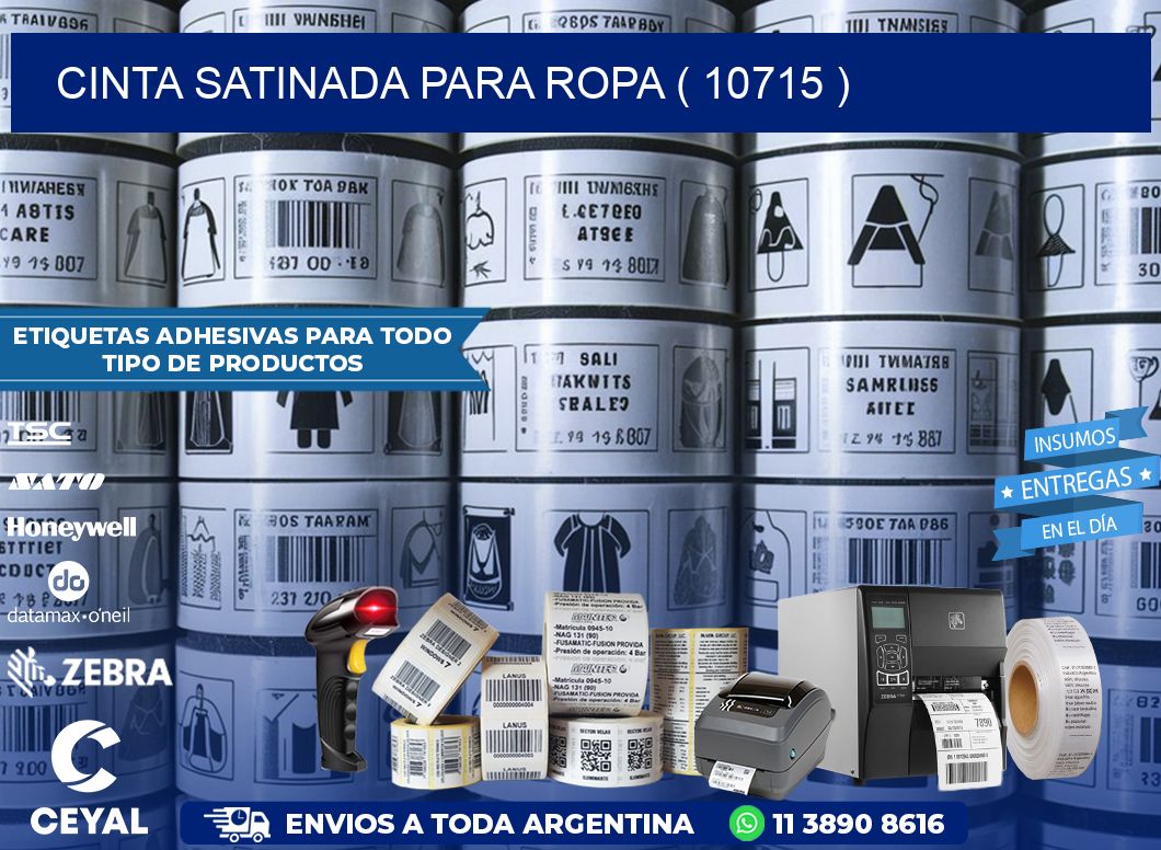 CINTA SATINADA PARA ROPA ( 10715 )