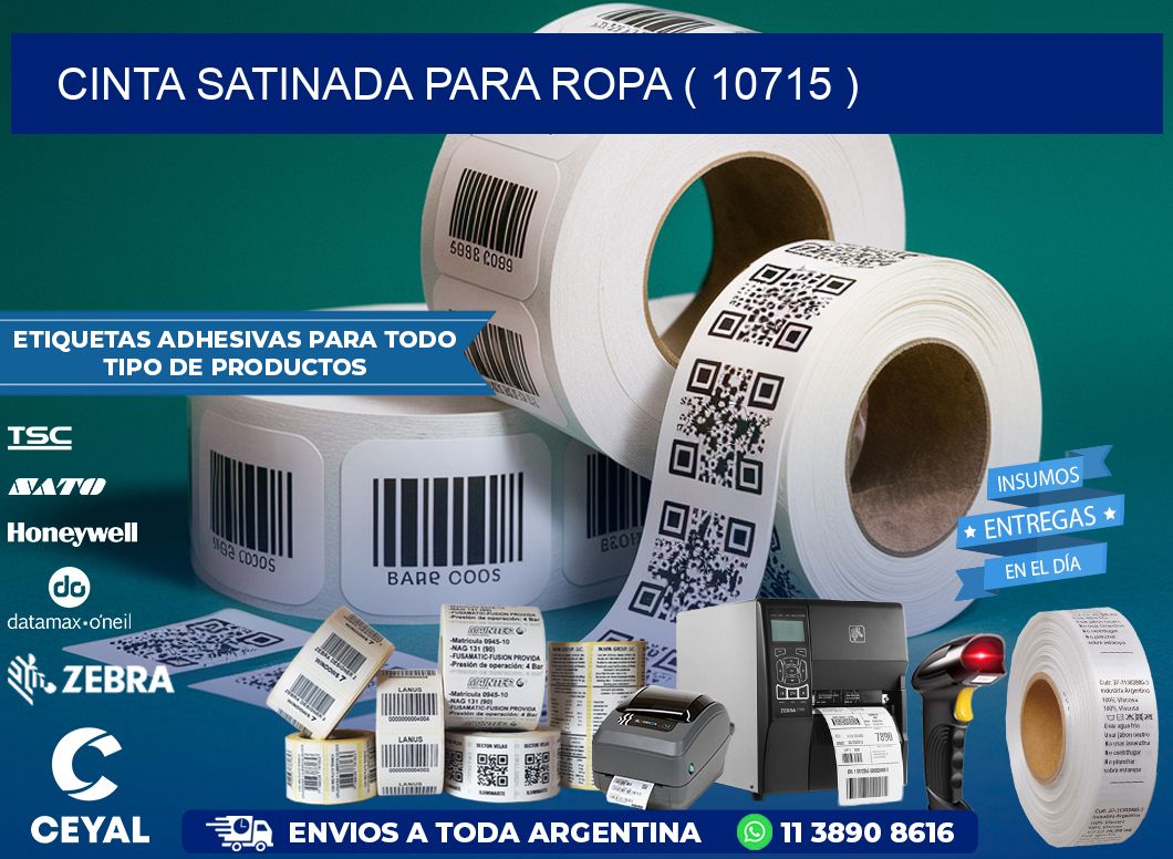 CINTA SATINADA PARA ROPA ( 10715 )