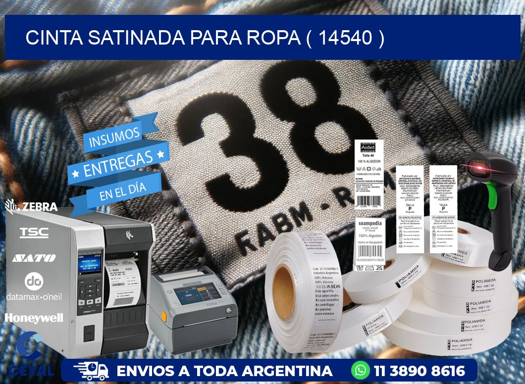 CINTA SATINADA PARA ROPA ( 14540 )