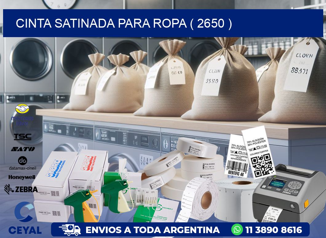 CINTA SATINADA PARA ROPA ( 2650 )
