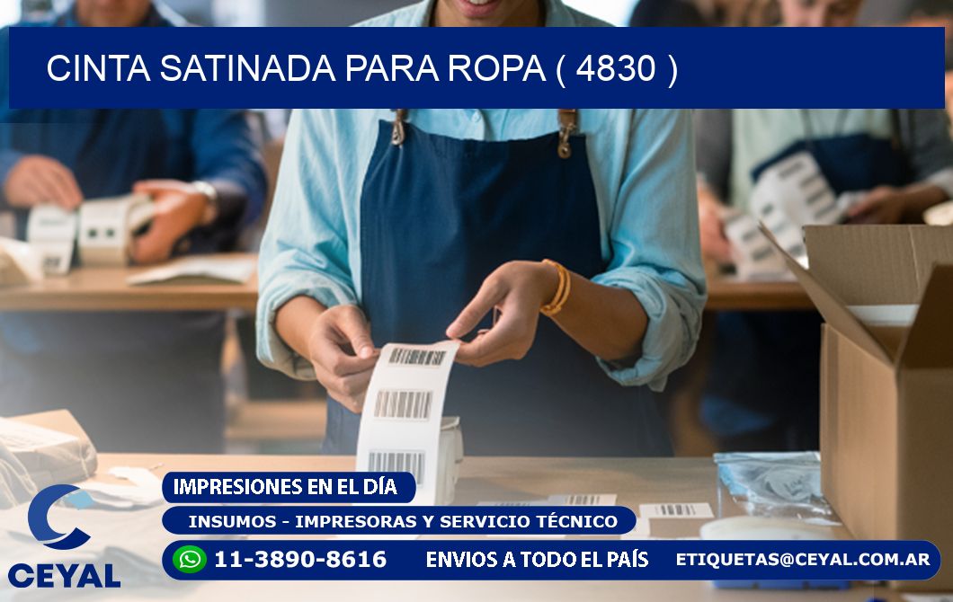 CINTA SATINADA PARA ROPA ( 4830 )