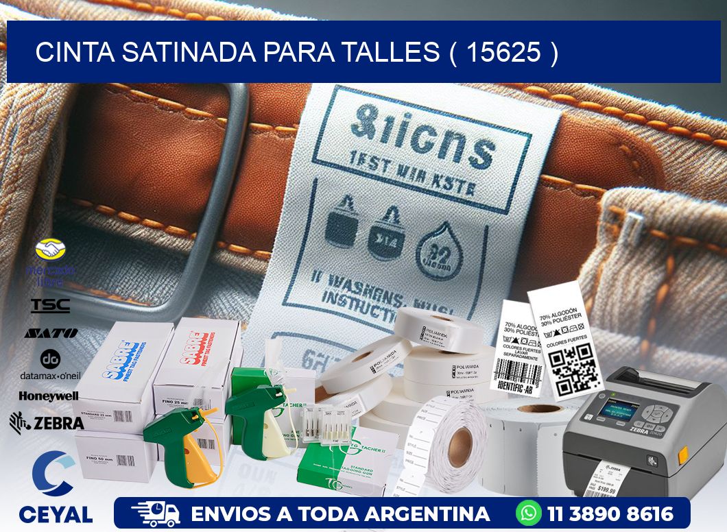 CINTA SATINADA PARA TALLES ( 15625 )