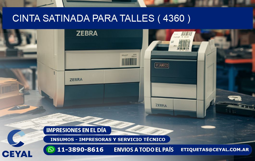 CINTA SATINADA PARA TALLES ( 4360 )