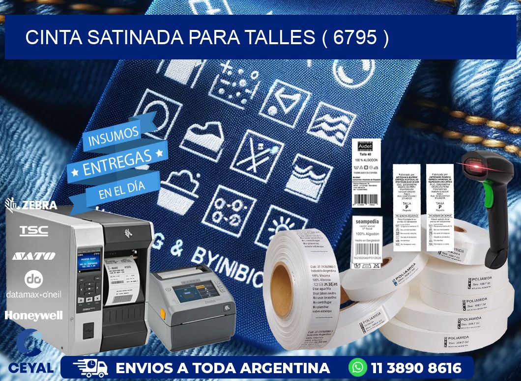 CINTA SATINADA PARA TALLES ( 6795 )
