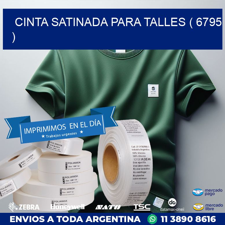 CINTA SATINADA PARA TALLES ( 6795 )