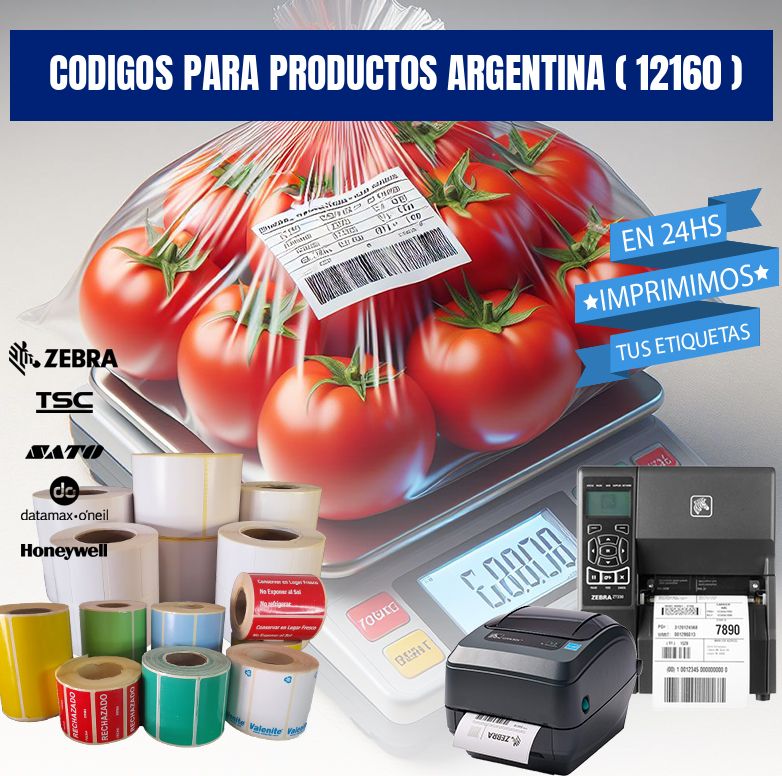 CODIGOS PARA PRODUCTOS ARGENTINA ( 12160 )
