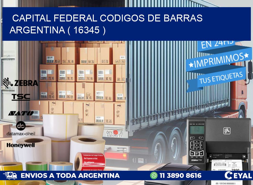 Capital federal codigos de barras argentina ( 16345 )