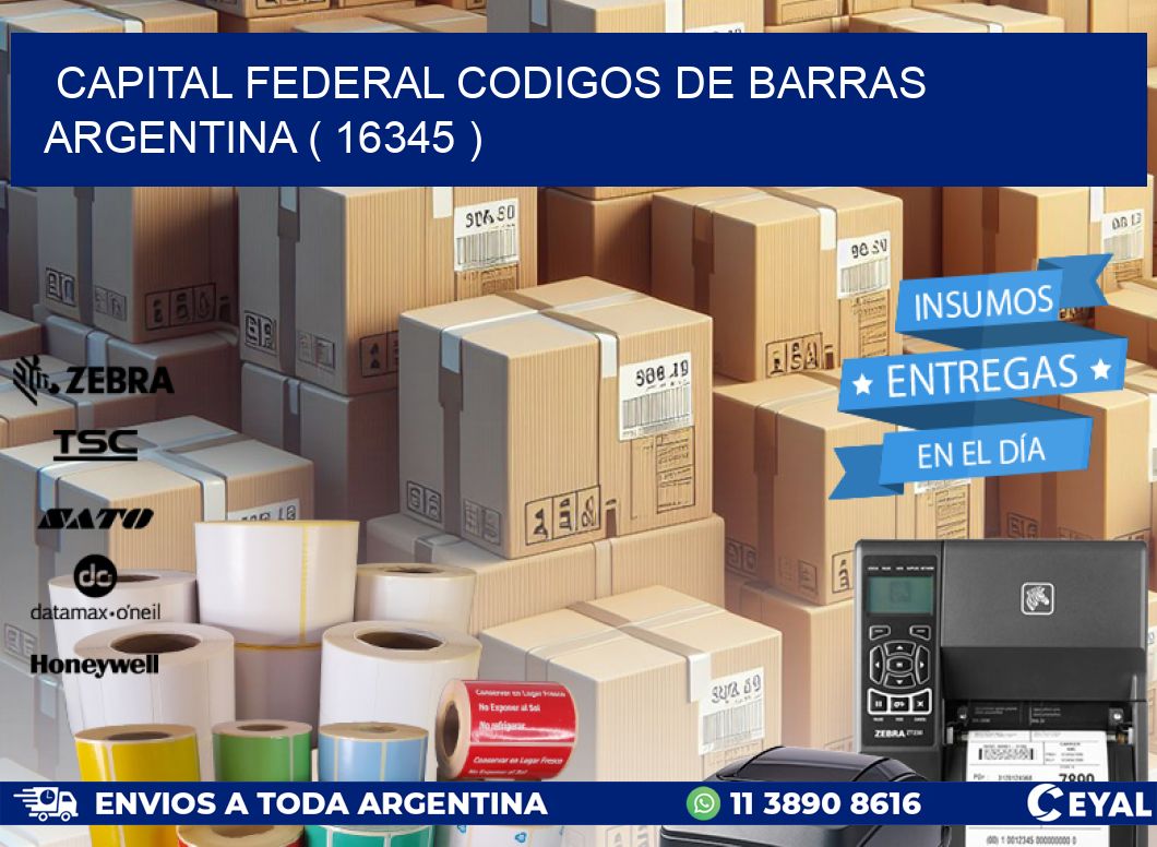Capital federal codigos de barras argentina ( 16345 )