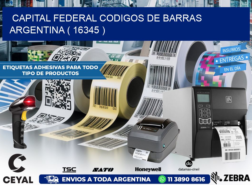 Capital federal codigos de barras argentina ( 16345 )