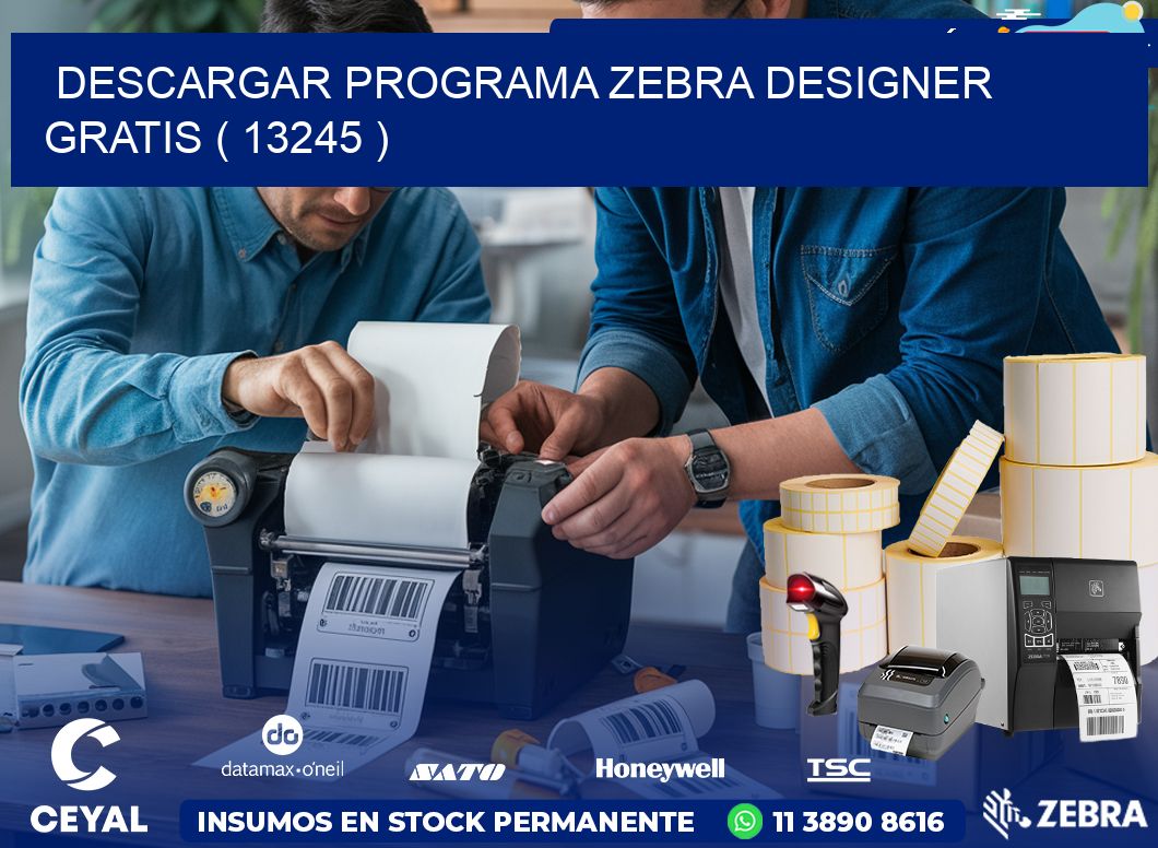 DESCARGAR PROGRAMA ZEBRA DESIGNER GRATIS ( 13245 )