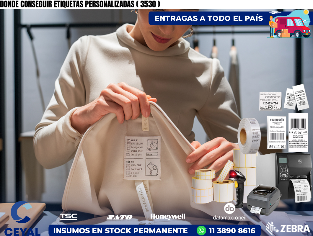 DONDE CONSEGUIR ETIQUETAS PERSONALIZADAS ( 3530 )