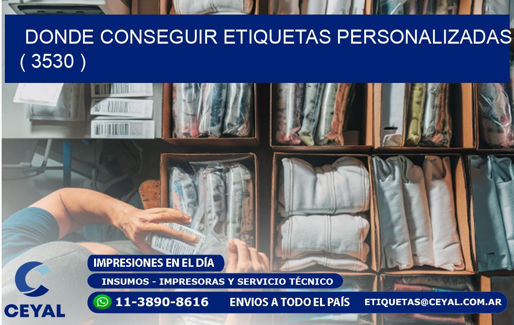 DONDE CONSEGUIR ETIQUETAS PERSONALIZADAS ( 3530 )