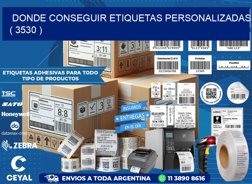 DONDE CONSEGUIR ETIQUETAS PERSONALIZADAS ( 3530 )