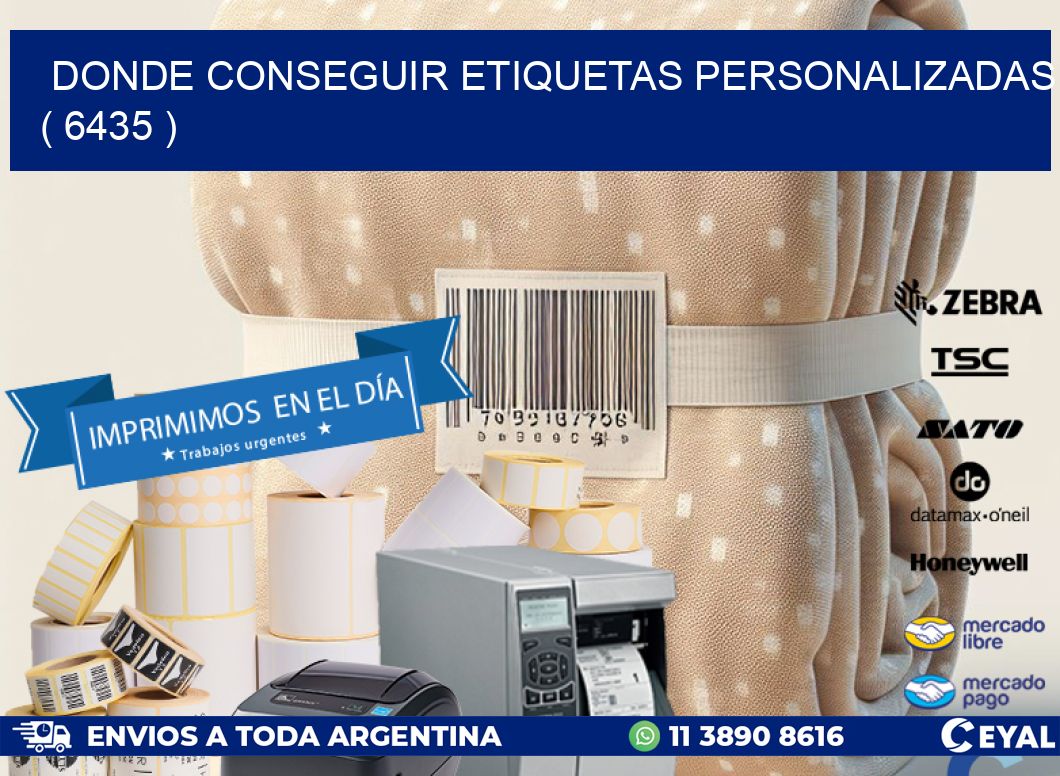 DONDE CONSEGUIR ETIQUETAS PERSONALIZADAS ( 6435 )