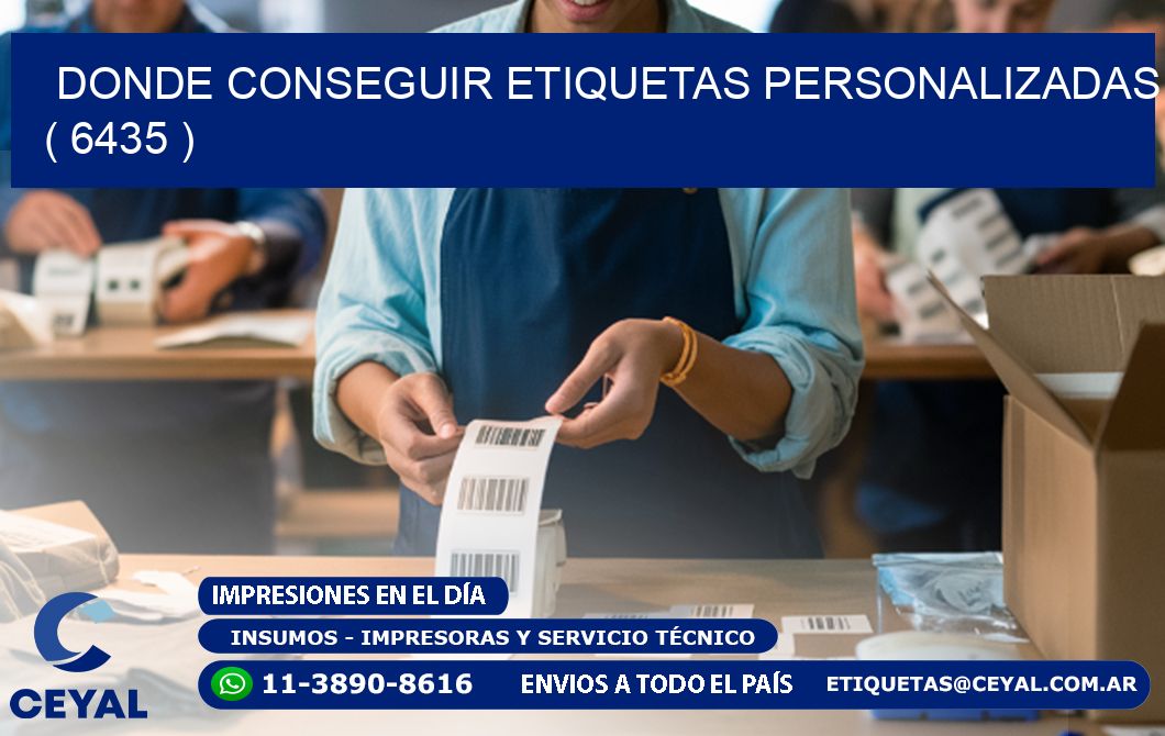 DONDE CONSEGUIR ETIQUETAS PERSONALIZADAS ( 6435 )