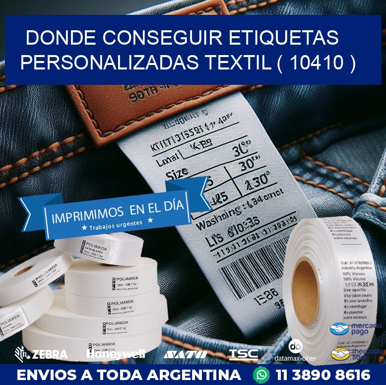 DONDE CONSEGUIR ETIQUETAS PERSONALIZADAS TEXTIL ( 10410 )