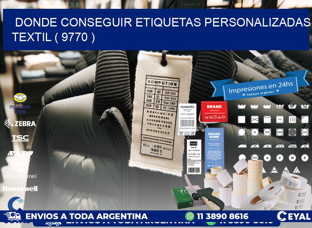 DONDE CONSEGUIR ETIQUETAS PERSONALIZADAS TEXTIL ( 9770 )