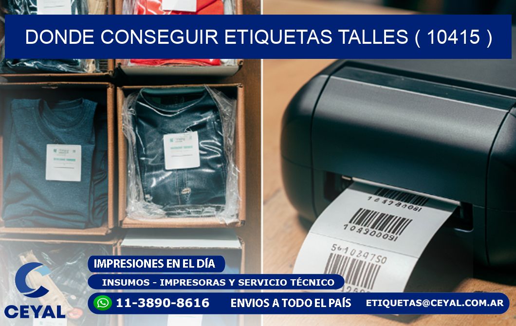 DONDE CONSEGUIR ETIQUETAS TALLES ( 10415 )