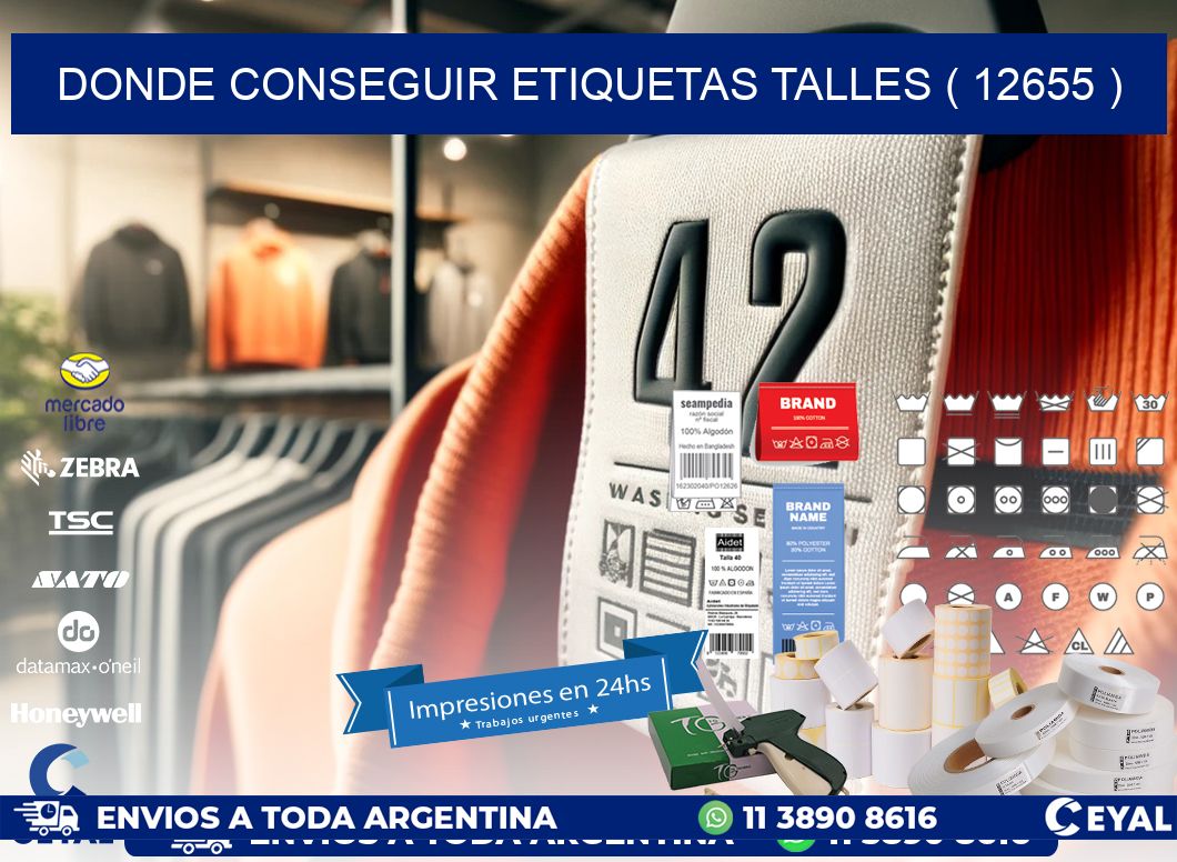 DONDE CONSEGUIR ETIQUETAS TALLES ( 12655 )