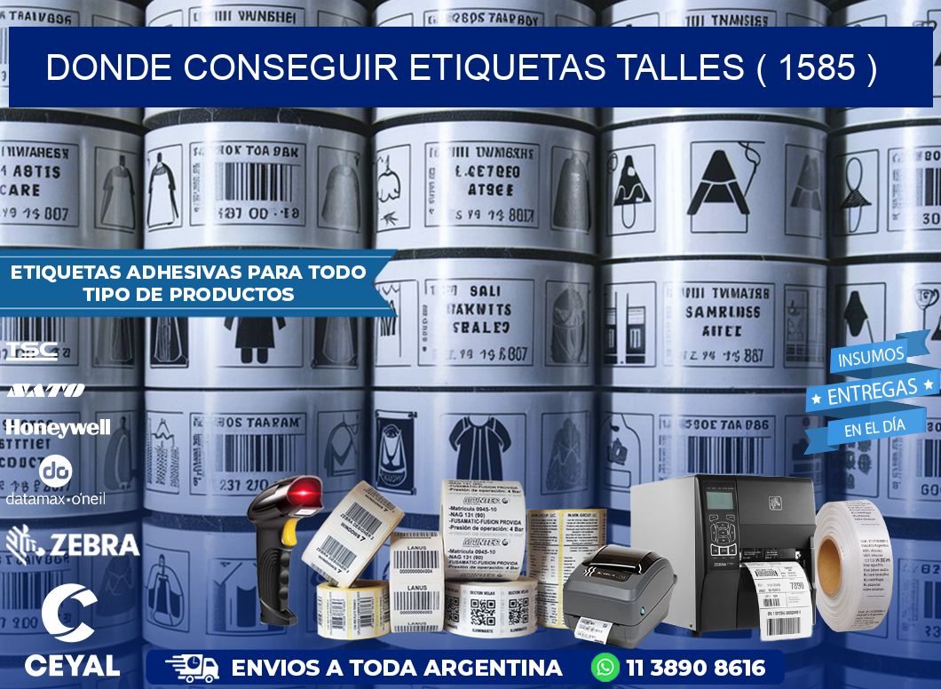 DONDE CONSEGUIR ETIQUETAS TALLES ( 1585 )