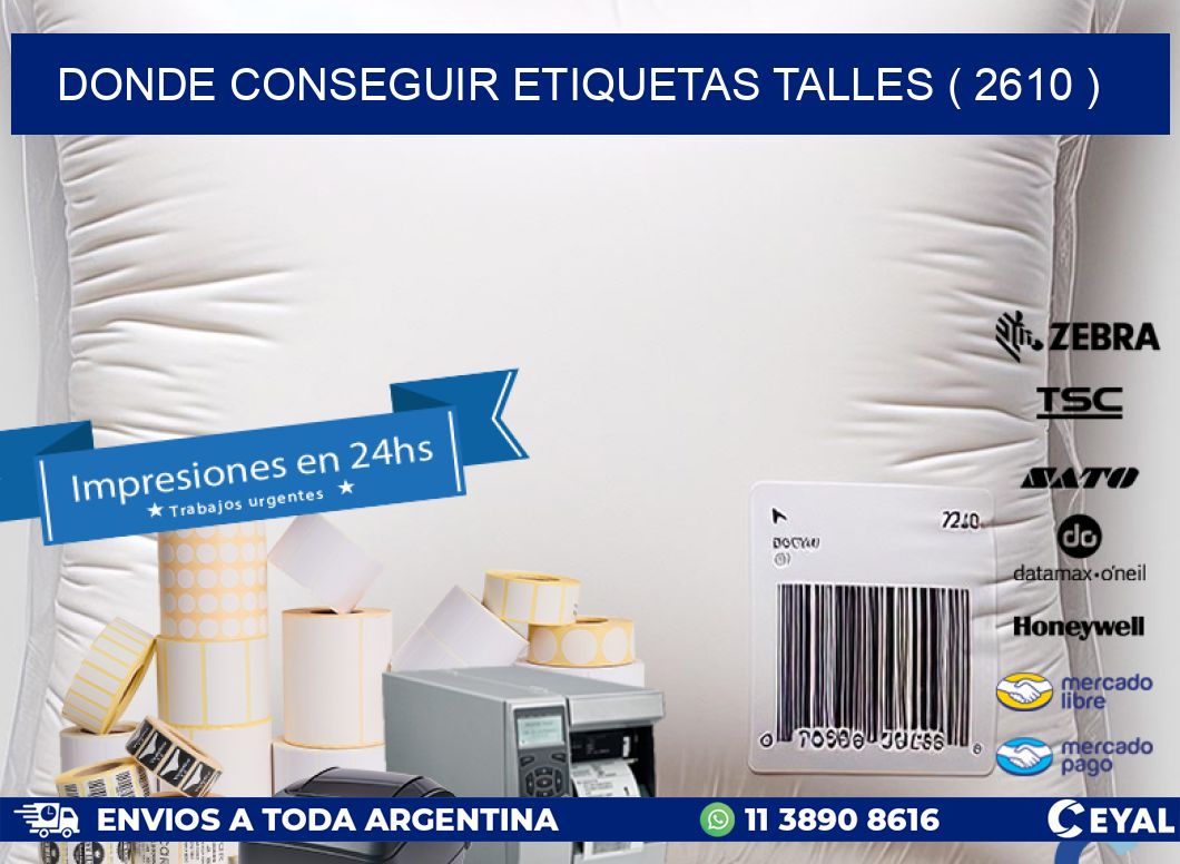 DONDE CONSEGUIR ETIQUETAS TALLES ( 2610 )