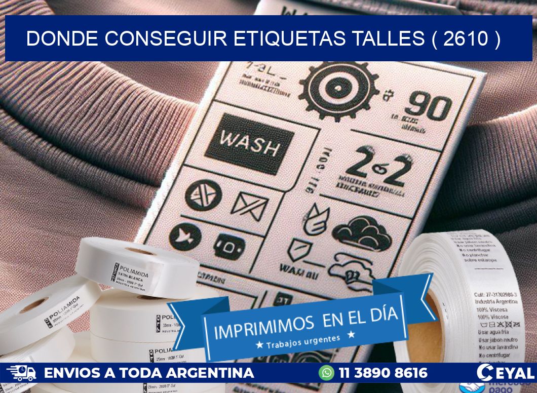 DONDE CONSEGUIR ETIQUETAS TALLES ( 2610 )
