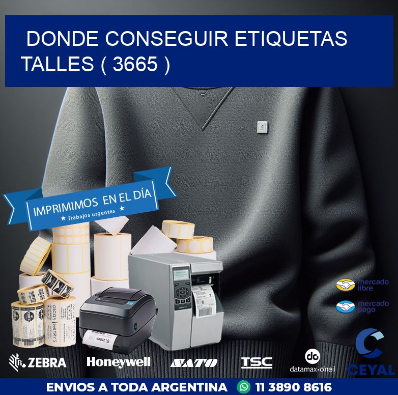 DONDE CONSEGUIR ETIQUETAS TALLES ( 3665 )