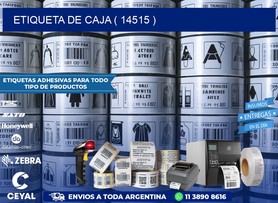 ETIQUETA DE CAJA ( 14515 )