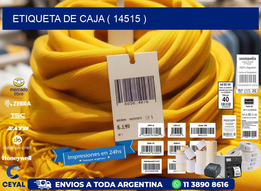 ETIQUETA DE CAJA ( 14515 )