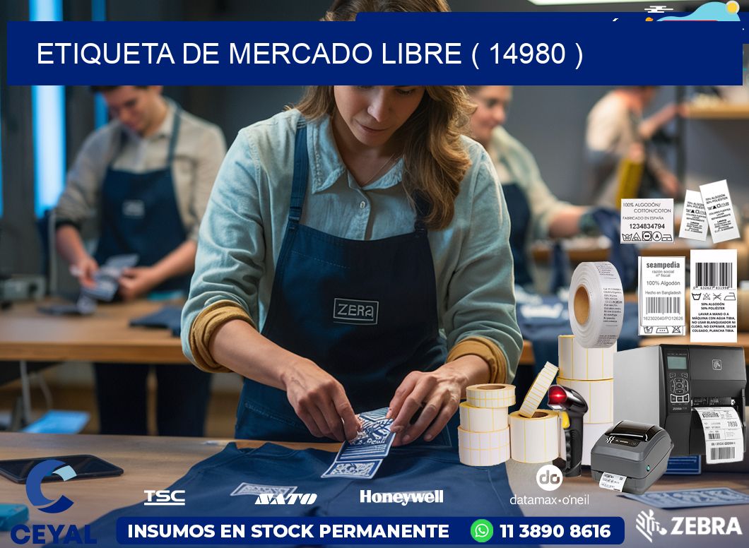 ETIQUETA DE MERCADO LIBRE ( 14980 )