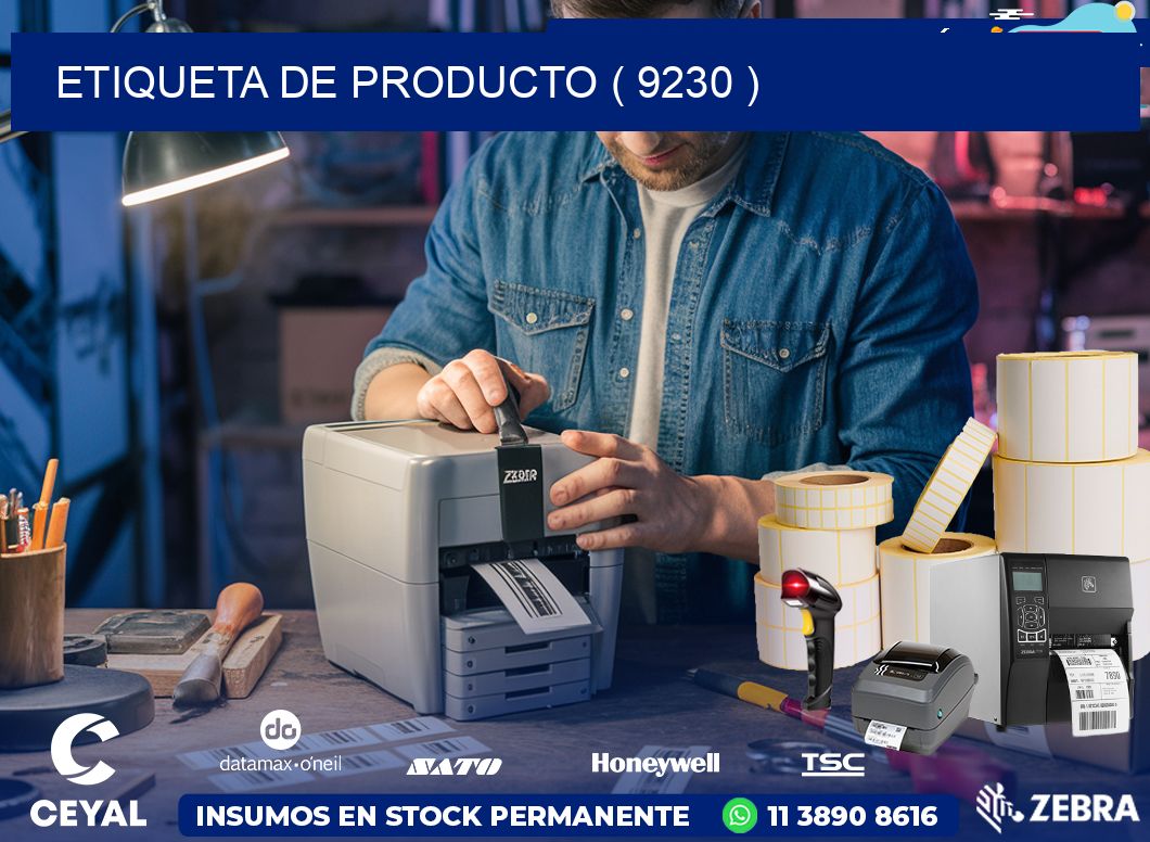 ETIQUETA DE PRODUCTO ( 9230 )