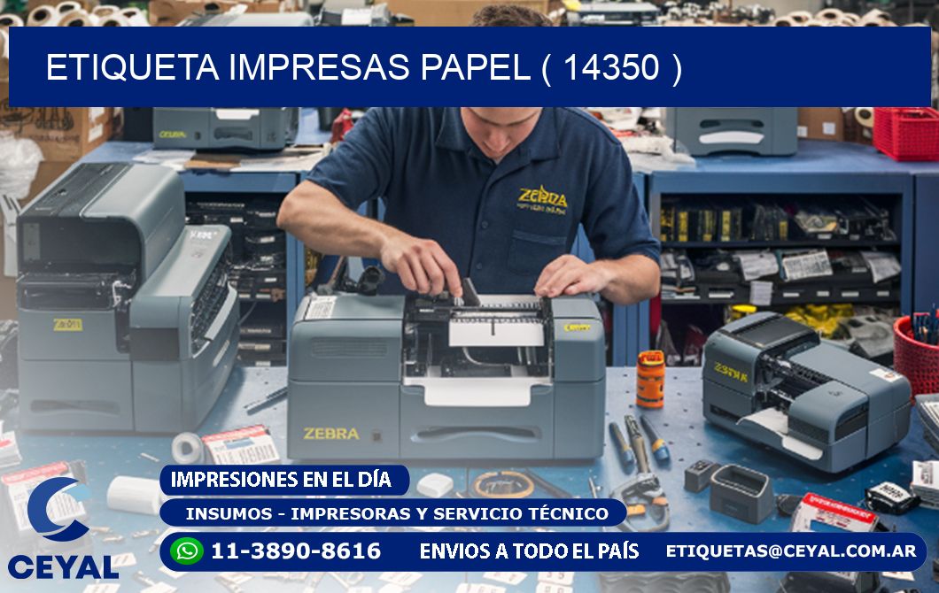 ETIQUETA IMPRESAS PAPEL ( 14350 )
