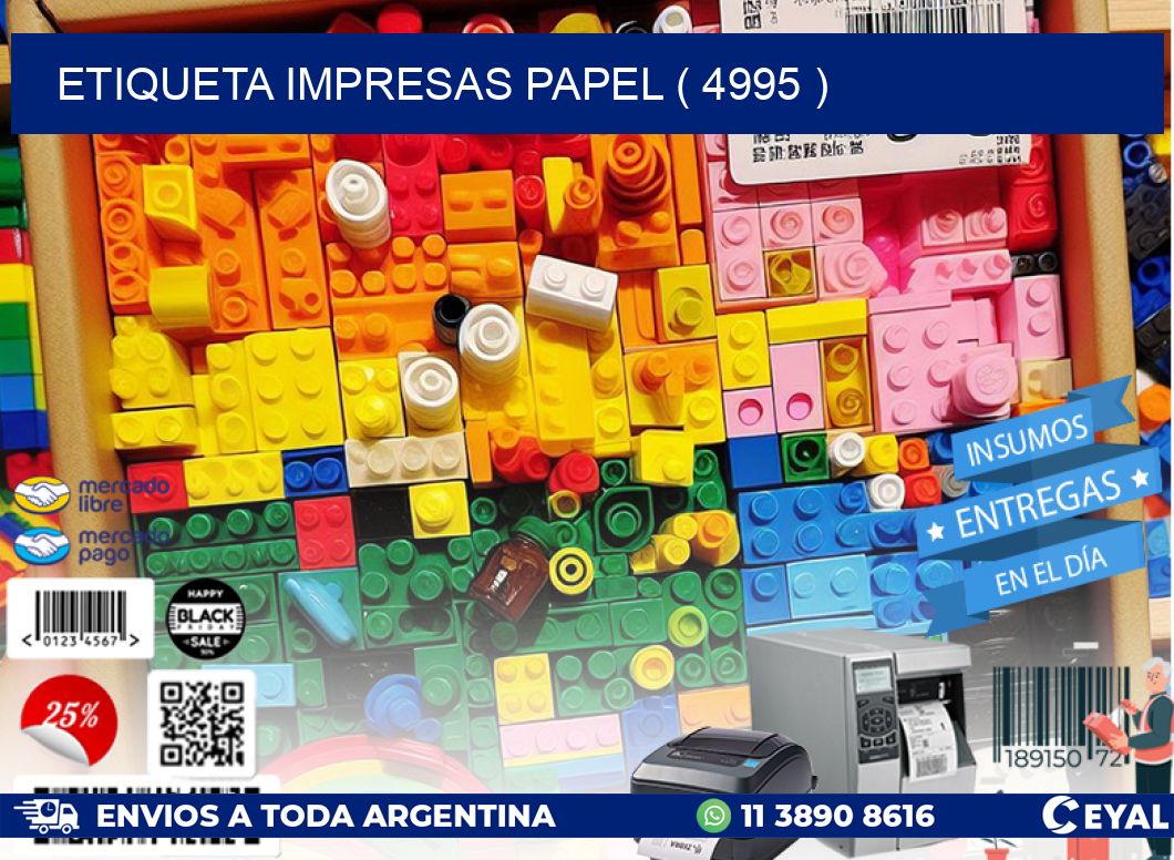 ETIQUETA IMPRESAS PAPEL ( 4995 )