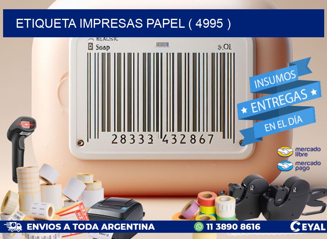 ETIQUETA IMPRESAS PAPEL ( 4995 )