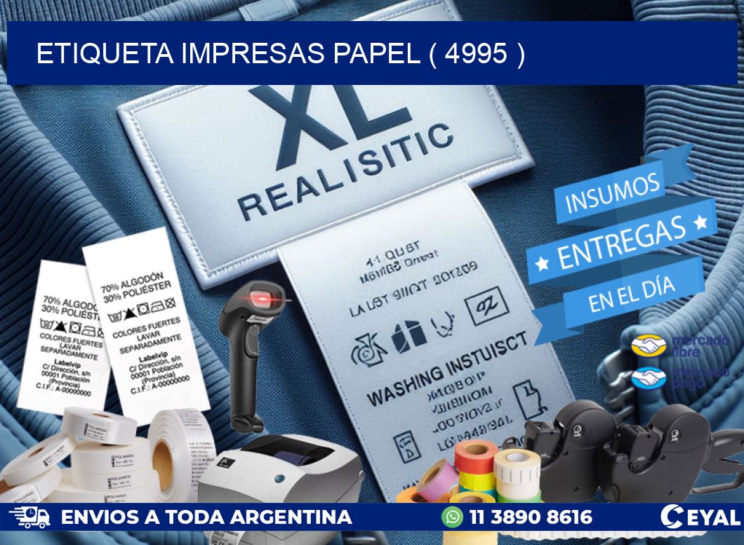 ETIQUETA IMPRESAS PAPEL ( 4995 )