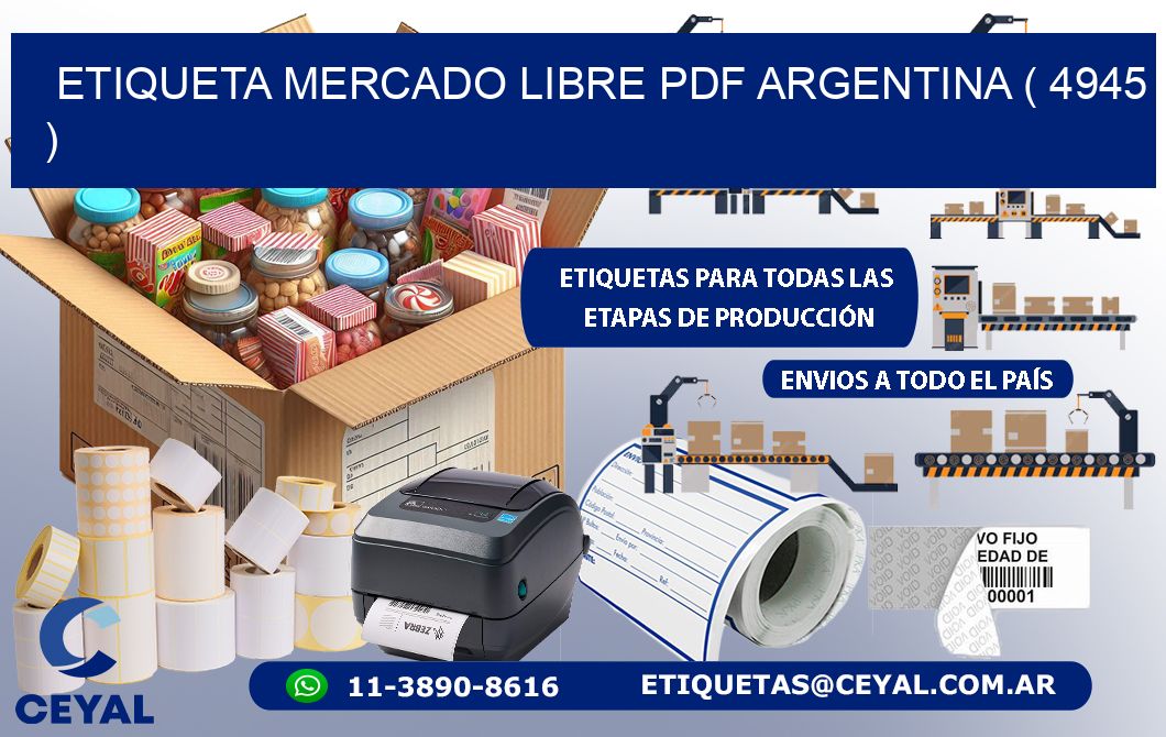 ETIQUETA MERCADO LIBRE PDF ARGENTINA ( 4945 )