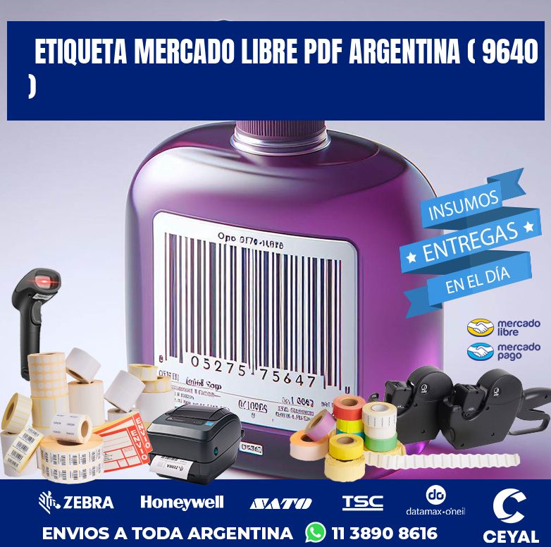 ETIQUETA MERCADO LIBRE PDF ARGENTINA ( 9640 )