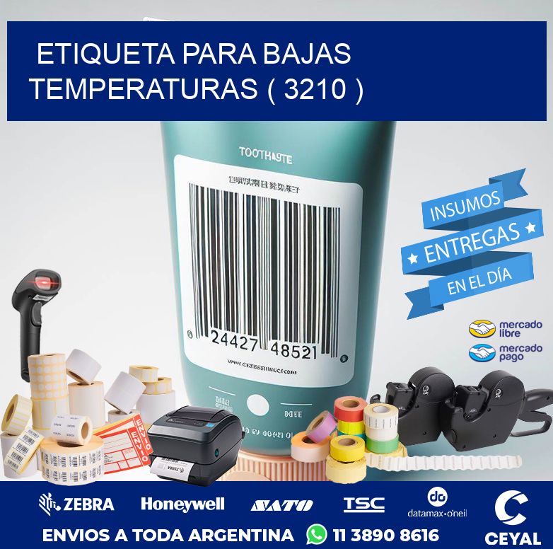 ETIQUETA PARA BAJAS TEMPERATURAS ( 3210 )