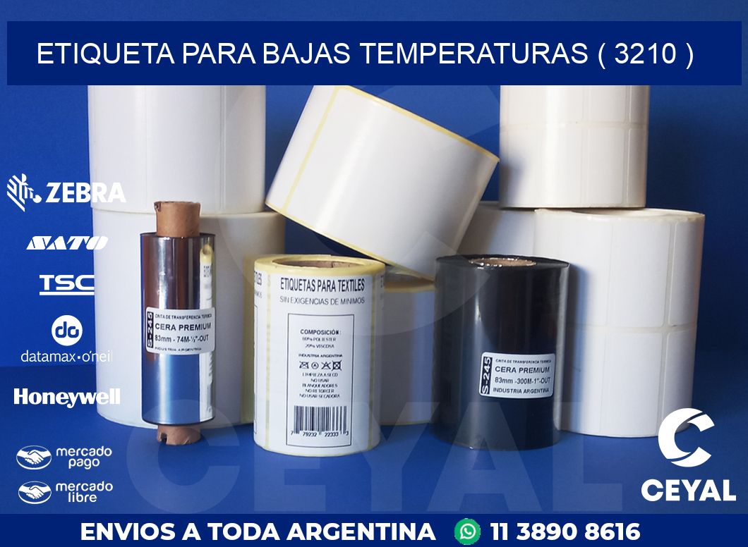 ETIQUETA PARA BAJAS TEMPERATURAS ( 3210 )