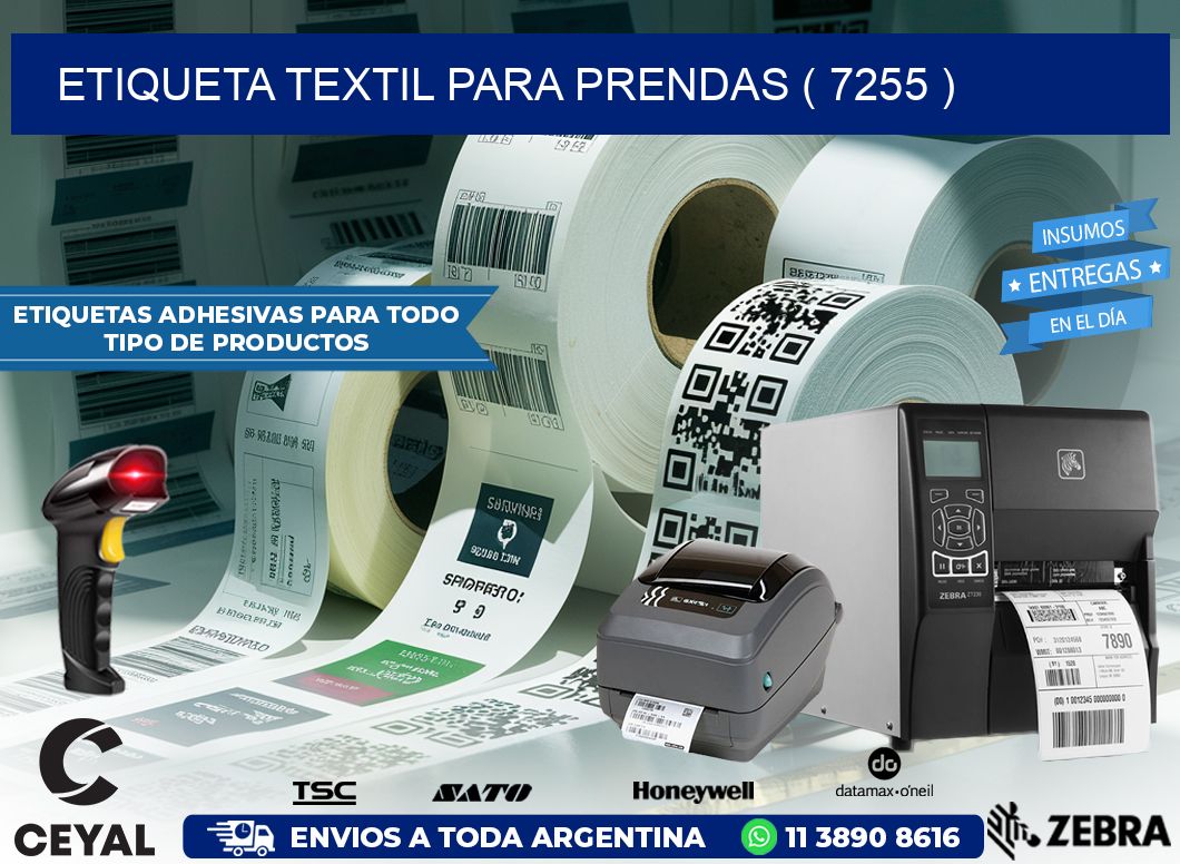 ETIQUETA TEXTIL PARA PRENDAS ( 7255 )