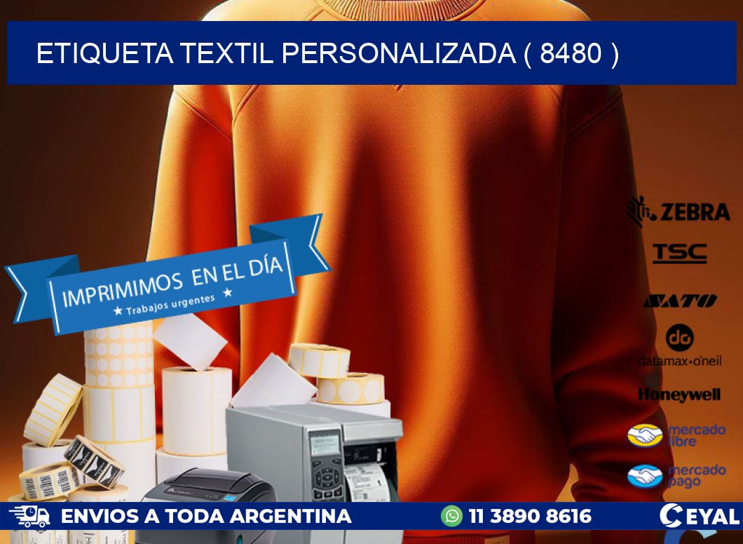 ETIQUETA TEXTIL PERSONALIZADA ( 8480 )