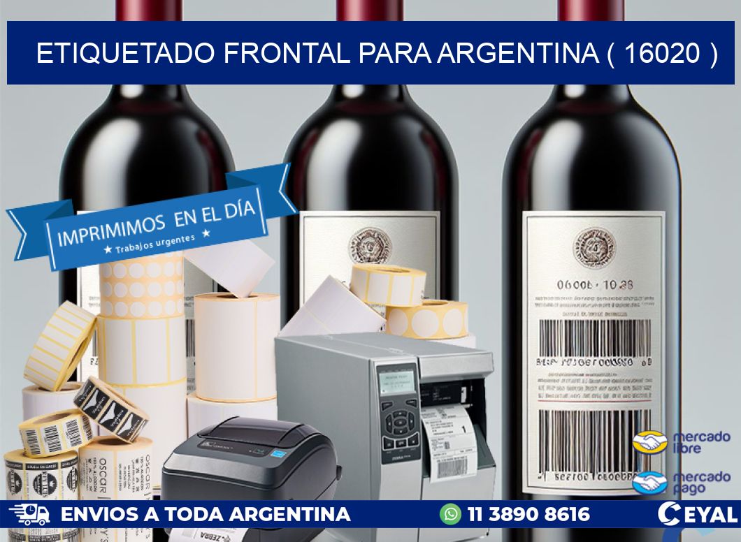 ETIQUETADO FRONTAL PARA ARGENTINA ( 16020 )