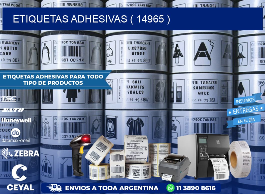 ETIQUETAS ADHESIVAS ( 14965 )